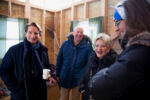 Dean chats with supporters at the Government Repair Shack. Dean chats with supporters at the Government Repair Shack.